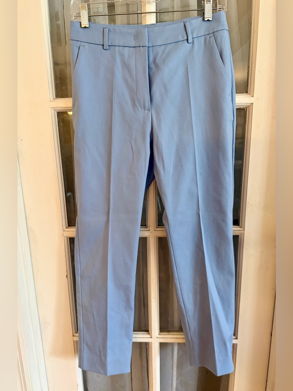 EUC SZ 2 Max Mara weekend Cornflower Blue Cigarette Slim Pants